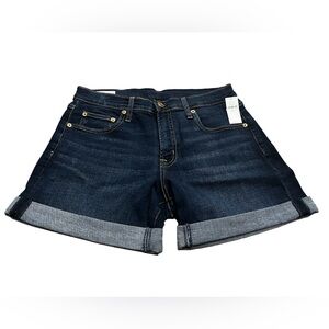 GAP Women’s Blue Denim Jean Shorts 5" Mid Rise Girlfriend Shorts